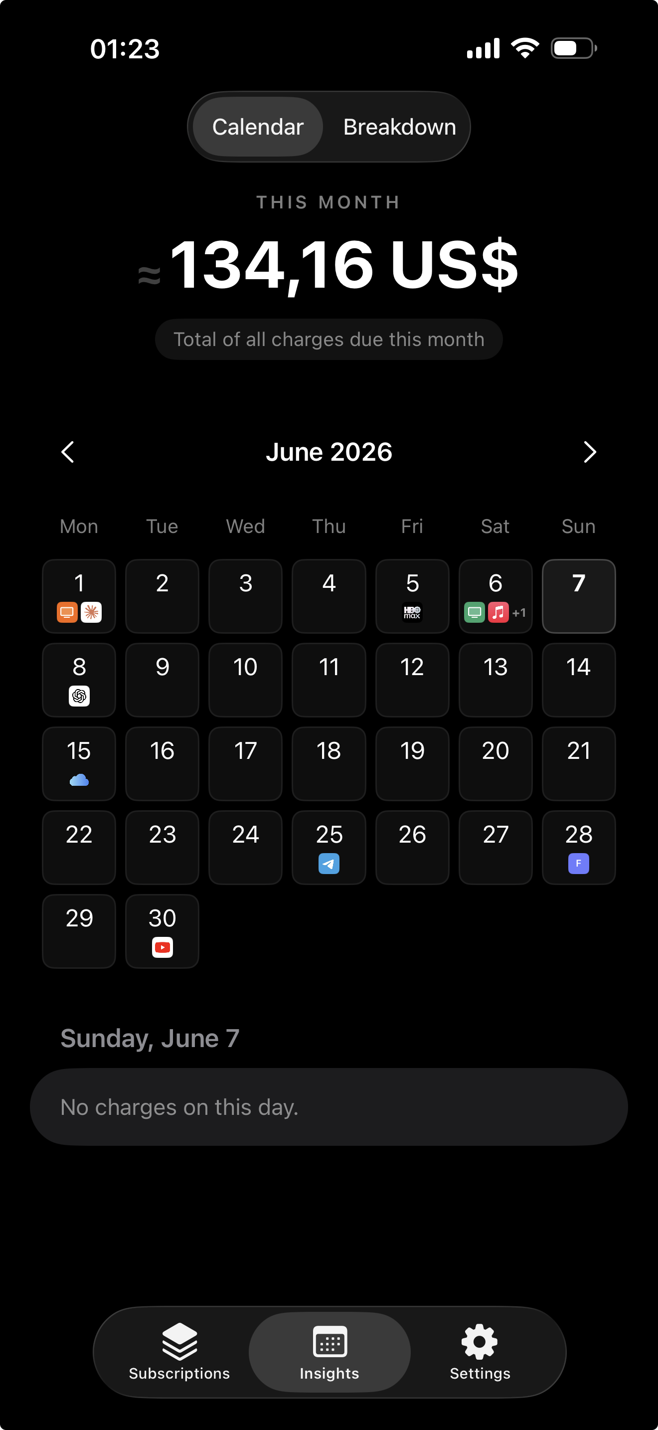 Upcoming Calendar